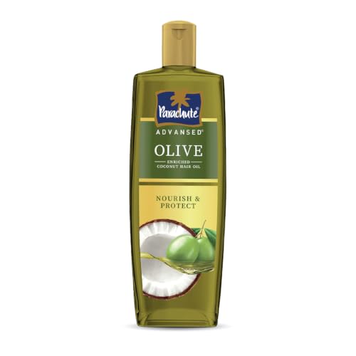 Image of Parachute Advansed Olive Enriched Coconut Hair Oil for Stronger Nourished Hair | 200ml | Ultimate nourishment with Olive | Coconut for strengthening the hair | Upto 10x less hair fall and 90% stronger hair