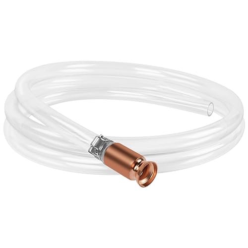 Siphonschlauch flintronic Schüttelpumpe, Schüttelschlauch 2m Länge, Handpumpe Wasser, Schlauchpumpe zum Umfüllen von Flüssigkeiten Diesel Benzin Öl Wasser Aquarium, Pumpschlauch für Gas/Benzin/Diesel