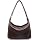 Bolso hobo para mujer, de cuero vegano suave, tipo bandolera desplegable, bolso tote cruzado miniatura 1