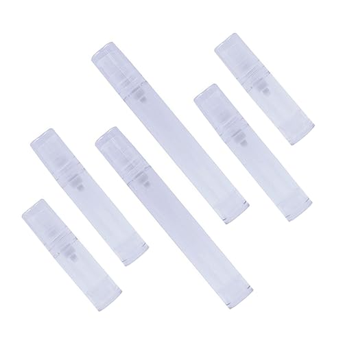 OATIPHO 6Piezas Viaje Exprimibles de Cosméticos y Lociones Contenedores Portátiles de Silicona Recargables Champú y Acondicionador