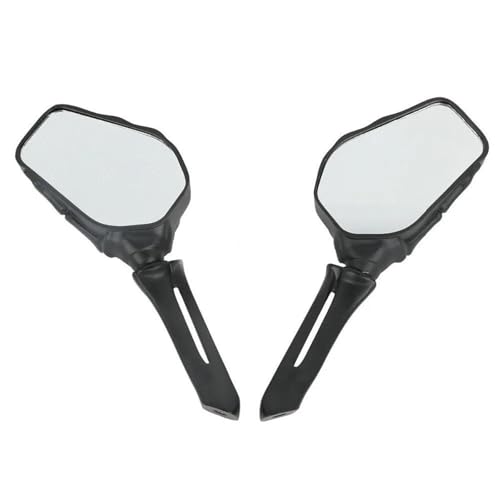 Rétroviseurs Noirs À Tête De Mort Finition Premium pour VT Shadow Ace 1100 - 6