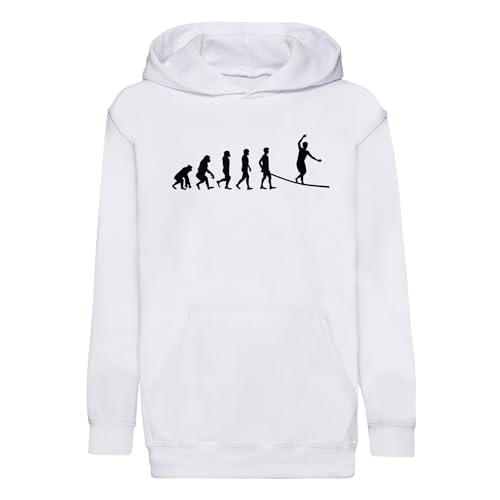 Sweat à capuche enfant slackline chaud protégeant du vent pendant l'effort