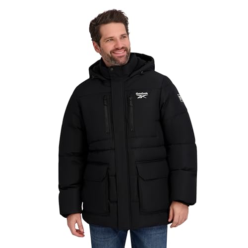 Image of Reebok Men's Puffer Parka Heavyweight Jacket