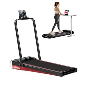 Laufband für Zuhause klappbar 12KM/H, Laufband mit Steigung für Zuhause mit Bürstenlosem Motor, Walking Pad mit Steigung max. Belastung 136KG