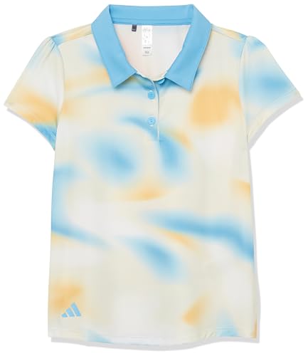 adidas Girls' Allover Print Polo Shirt