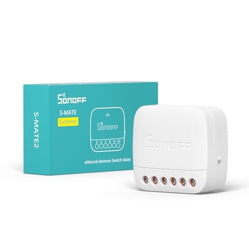 SONOFF S-Mate2 Smart WIFI Switch Mate, Smart Switch funziona con interruttore della luce intelligente MINIR4/DUALR3/M5/T5, nessuna soluzione conduttore neutro