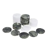 ELAYARD 40 Stück Teiliges Natürliche Flache Wassersteine Glatte Flusssteine für Wasserwettkampf zum Steinewerfen Am Strand Pool und See Geeignet für Outdoor-spiele und Diy-bastelprojekte