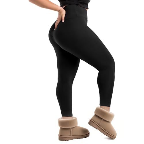 Walifrey Plus-Size Fleece-Lined Leggings - image 1