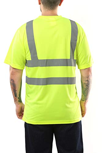 Kolossus High Visibility T Shirt Short Sleeve Reflective (M) #TOP2