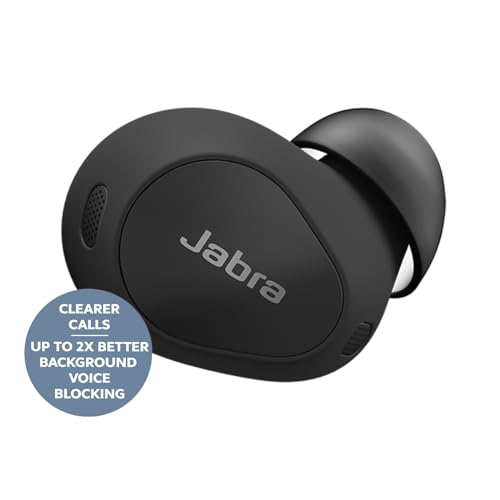 Image of Jabra Elite 10 True Wireless Earbuds Advanced Active Noise Cancelling Earbuds with Next-Level Dolby Atmos Surround Sound All-Day Comfort, Multipoint Bluetooth, Wireless Charging - Gloss Black