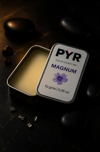 PYR Solid Perfume for Men & Women | Magnum Fusion Long-Lasting & Strong Fragrance | Non-Greasy & Travel-Friendly | Perfect for Date Night & Gifting | 10g