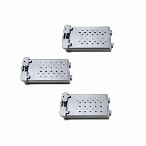 4D-V30 RCドローン交換プロペラとメープルリーフパーツと互換性のあるV30ドローン用の3.7V 1000MAH充電器(3pcs gray Battery)