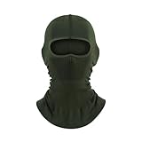 WW2 Masked Headwrap Russian Headwear Outdoor Combat Quick Drying Breathable Full-Face Mask Replica of WWII Iteam (Green)