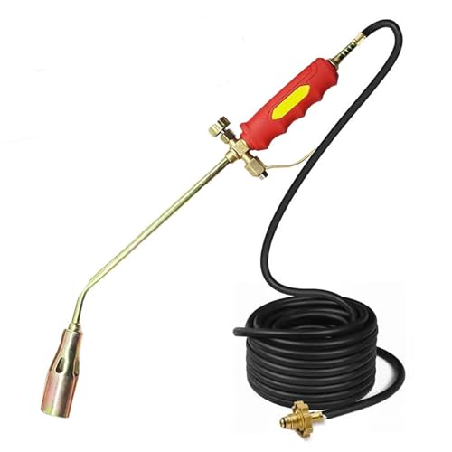 Nuevo kit de quemador de malezas de propano, antorcha de malezas de alto rendimiento con autoencendido y gatillo turbo, tanque de antorchas de malas hierbas para exteriores, pistola lanzallamas