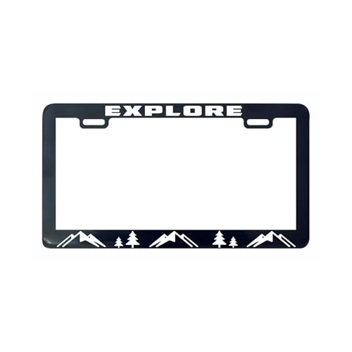 License Frame Explore Mountain Adventure Hiking Registration Number Frame Sturdy