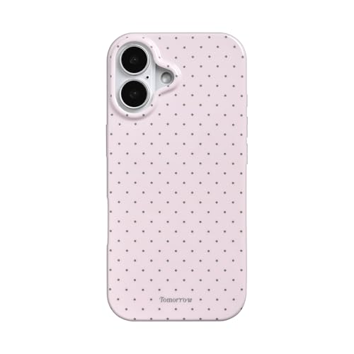 inewateri Compatible for iPhone 17 Case with Cute Fashion Polka Dot Aesthetics Design Simple Cases for Soft TPU Slim Protection Cover-Pink