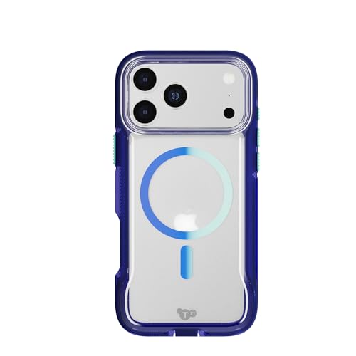 Coque iPhone 17 Pro Max Tech21 EvoPro MagSafe antichoc bleu
