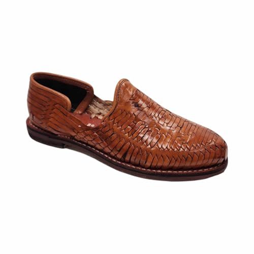 Genuine leather quality handmade mexican huraches sandal Cognac4