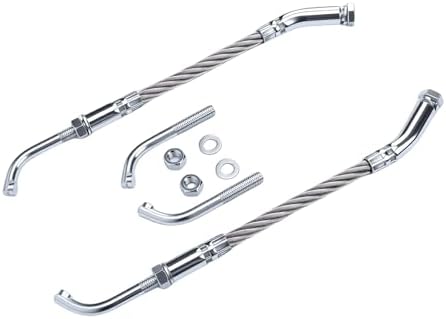 RASTKY Ice Scratchers Kit Enhanced Traction for Snowmobile Fit for Track Height 2-1/2 Ice Scratchers Replacement Set for All Snowmobiles Equipped with Reverse and Non Reverse Gears (Metal Silver)