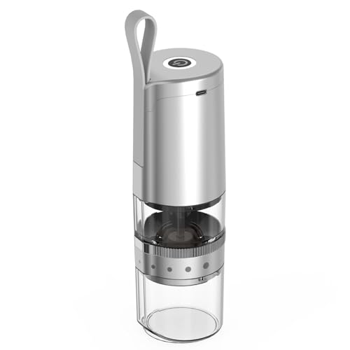 Molinillo de café eléctrico, molinillo de café ajustable, molinillo portátil para exteriores e interiores