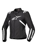 Alpinestars Stella T-SPS V2 wasserdichte Damen Motorrad Textiljacke, schwarz/weiß, L – Ansicht 1