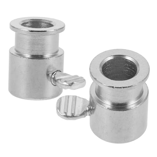 IWOWHERO Accesorios para Asar Parrilla Juego de 2 Topes para Varilla de Asador Hierro Cromado Fijadores Resistentes para Barbacoa de Gas Repuestos para Parrilla Eléctrica Útiles para