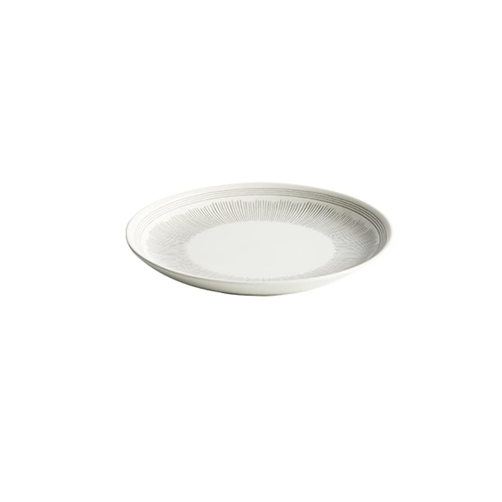 Duży nowoczesny zestaw ceramicznych talerzy obiadowych do układania w stos, głębokie talerze na zupę, sałatkę i bardziej stylową domową zastawę stołową, tacę na miskę, prosty i elegancki design do