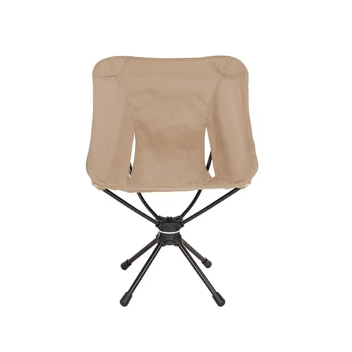 Sillas giratorias desmontables for acampar, plegables, for exteriores, for mochileros, ligeras, con bolsa de transporte for pesca y senderismo(KAHKI)