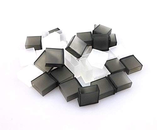 Honbay 40pcs Semitransparent Black and Clear Plastic USB Male Anti-Dust Plug Stopper Cap Cover