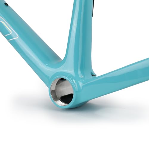 ICAN Flyee Carbon Disc Road Bike Frameset UCI T47 BB and UDH Hanger (Blue, 57cm)