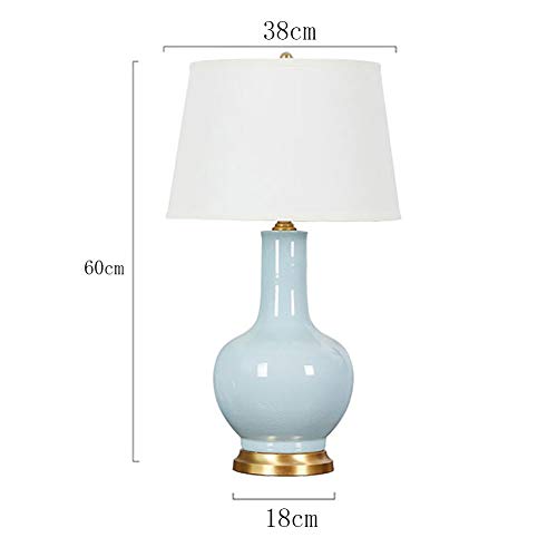 Lampe céramique bleue cuivre résout le manque de luminosité douce - 6