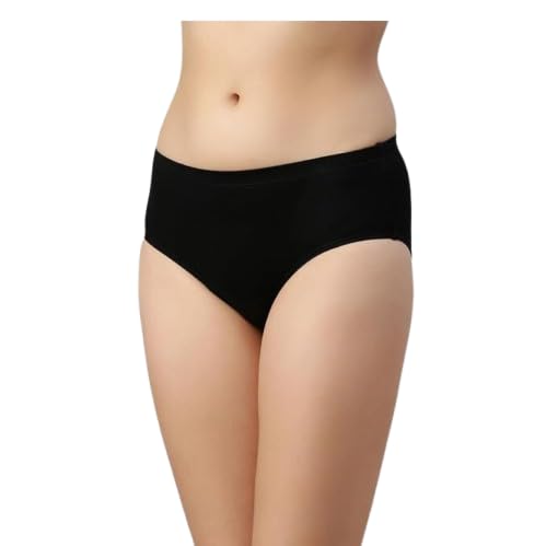 Image of Peach Blossom Women's Cotton Panty | 100% Cotton Bio-Washed Hipster Panties for Women | Full Coverage Grip Fit | Plus Size Hipster Pack of 3