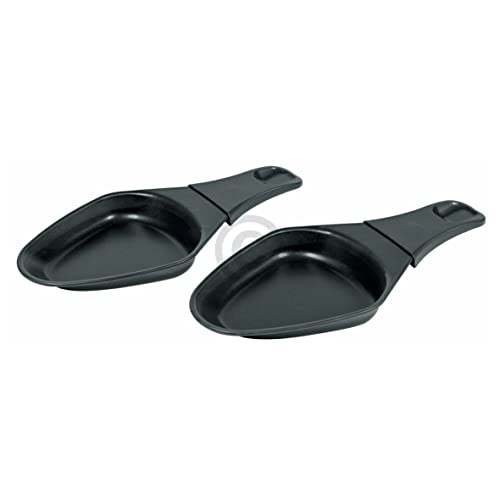Sartenes compatibles con TEFAL XA400102, ovalados, antiadherentes, para raclette y parrilla, 2 unidades