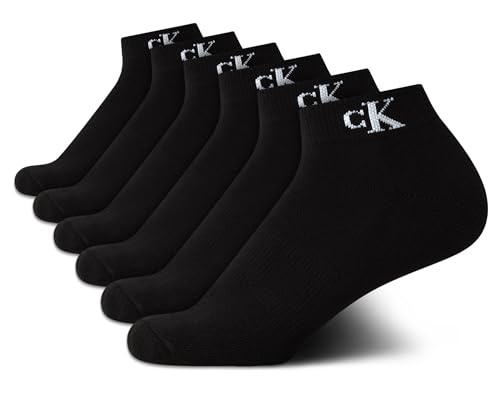 Calvin Klein Women's Quarter Socks - 6-Pack Cushioned, Breathable Low-Cut Socks for Running, Walking & Daily Wear