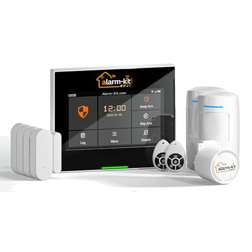 Kit de Alarma Wally Standard Sin Permanencia, Sin Cuotas, Sistema de Seguridad Inalámbrico WiFi y 4G
