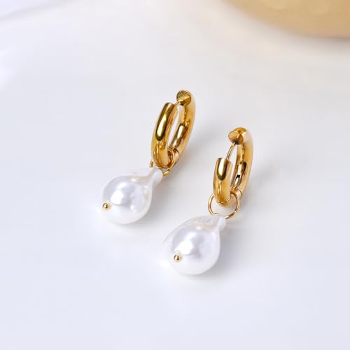 Image of Rubans Demi Fine Stainless Steel Hoop Earrings Daily Gift for Women & Girls