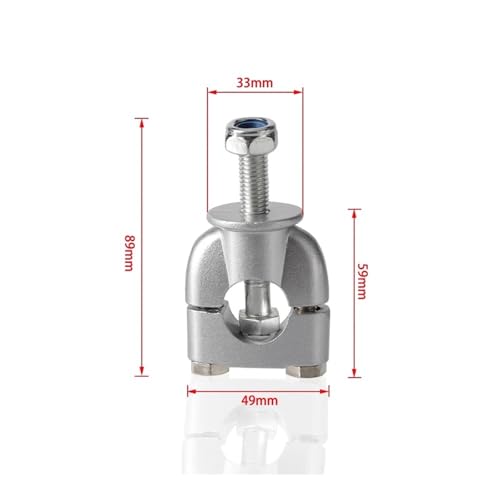 Support de guidon de moto 22 mm avec pontet rehausseur ergonomique anti-fatigue
