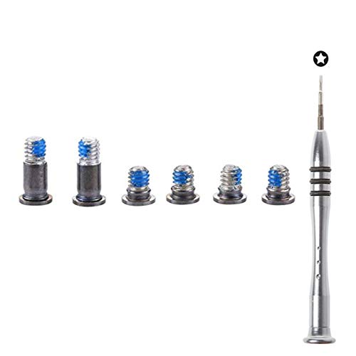 Bfenown Replacement 6 Pcs Gray Bottom Case Screws & P5 Pentalobe Screwdriver Kit for MacBook Pro 13' A1706, A1989, A2251 (2016-2020 Models)