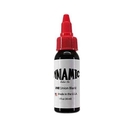 DYNAMIC - Tinta Tatuaje para el cuerpo Color Union Black 1oz