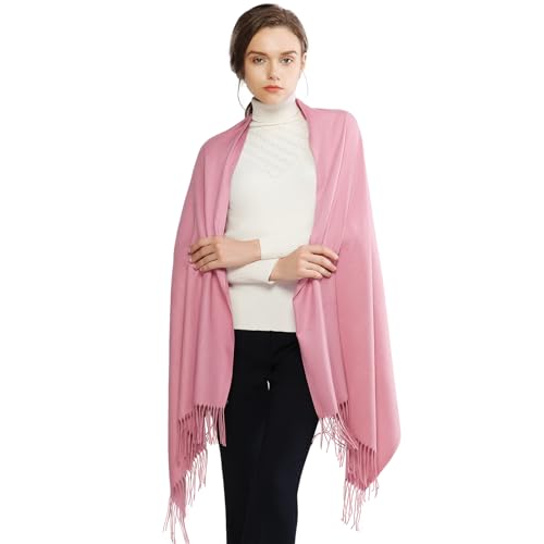 Image of RIIQIICHY Women's Fringe Shawl Wrap Pashmina Scarf for Wedding Evening