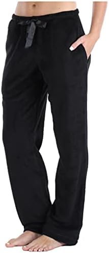 PajamaMania Women's Plush Fleece Pajama Pants with Pockets