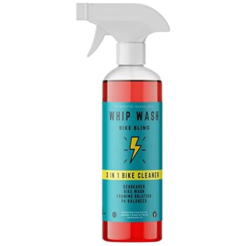 Bike Cleaner Whip Wash® 1L Fast Acting Foaming Mountain Bike Cleaner Degreaser and Chain Wash Concentrated Foaming Solution Cover
