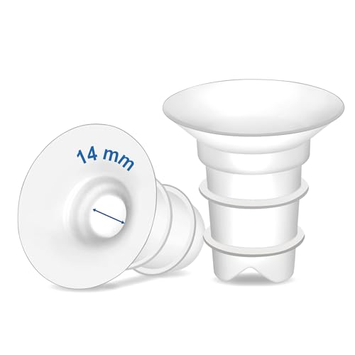 Image of Maymom Flange Inserts 14mm Compatible with Spectra, Medela 24 mm Shields, Momcozy S9 Pro /S12 Pro, Willow Wearable Cup. Compatible with Medela Freestyle, Harmony, to Reduce 24mm Down to 14 mm; 2pc