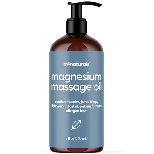 Image of Magnesium Massage Oil for Sore Muscles, Feet, Joints and Leg Cramps, Helps with Sleeping and Post-Workout Recovery, for Sensitive Skin, 8 fl oz by M3