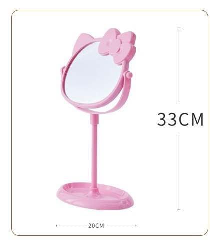 Vnsport Desk Mirror, Kitty Cat Shape-Kawaii &Vanity Makeup Mirror For You In Bathroom Or Bedroom- Pink, Birthday Gift For Hello Kitty Fans #TOP5