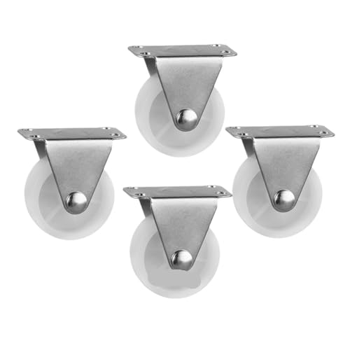 Roues de meuble en plastique blanc 40mm pour réparer vos petits chariots