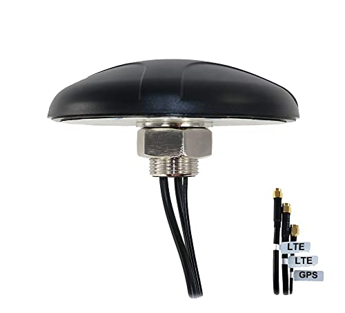 Image of Proxicast 3-in-1 Professional Low-Profile MIMO LTE + GPS Screw Mount Combination Vehicle Antenna Compatible with Cradlepoint, Digi, Peplink and Other Modems /Routers (ANT-500-201)