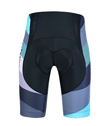 Pantalones de ciclismo para hombre, alta cintura, con acolchado miniatura 4