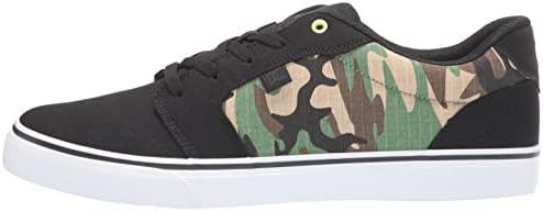 DC Men's Anvil TX SE Skate Shoe, Black/CAMO, 8.5 | Image 7