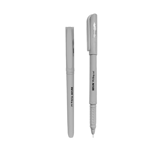 Image of WIN Milky Gel | 20 Black Ink Pen | Cute & Stylish Pen Set | Dark Gel Pen | Pen for Writing | 0.7 mm Tip | Ideal for Students and Exams | Waterproof Ink | Gifting Set